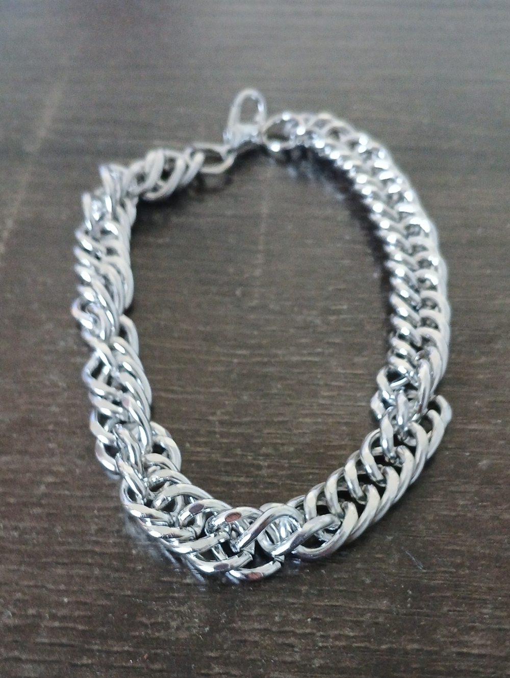 Men's Silver Chain Bracelet - Classic Heavy Link
